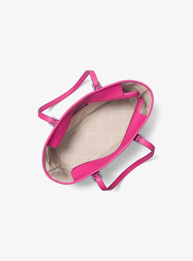 Shopper Jet Set Travel Small aus Saffianleder mit Rei&szlig;verschluss an der Oberseite