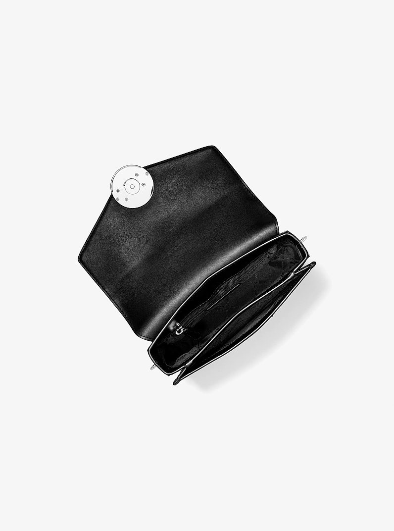 ミラカール Carmen Medium Crocodile Embossed Convertible Shoulder Bag