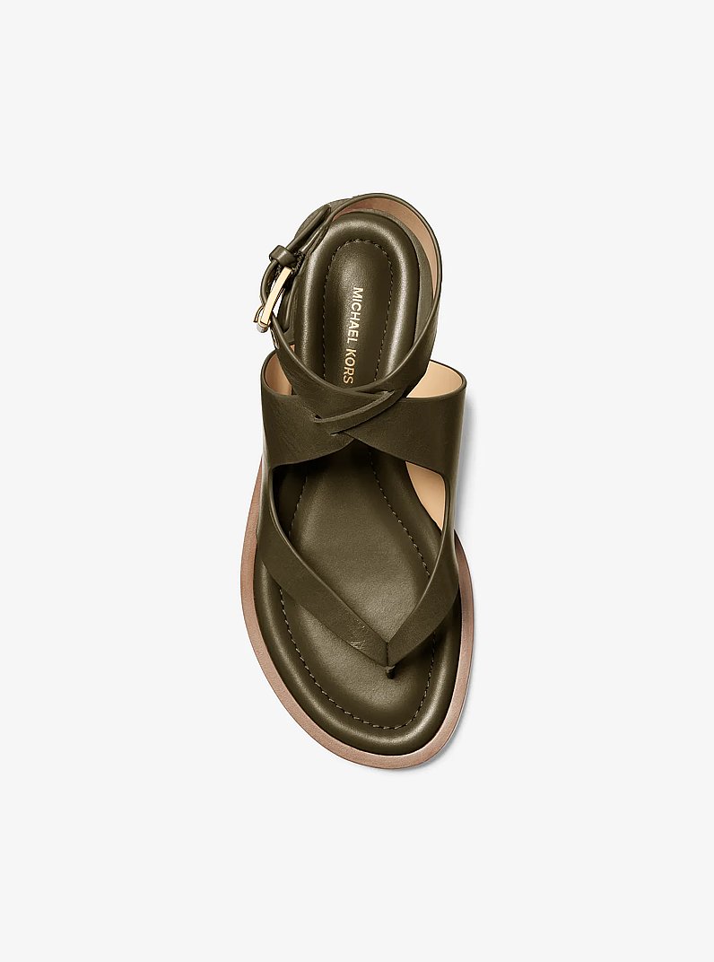 Zehensandale Irene aus Leder in LODEN | Michael Kors