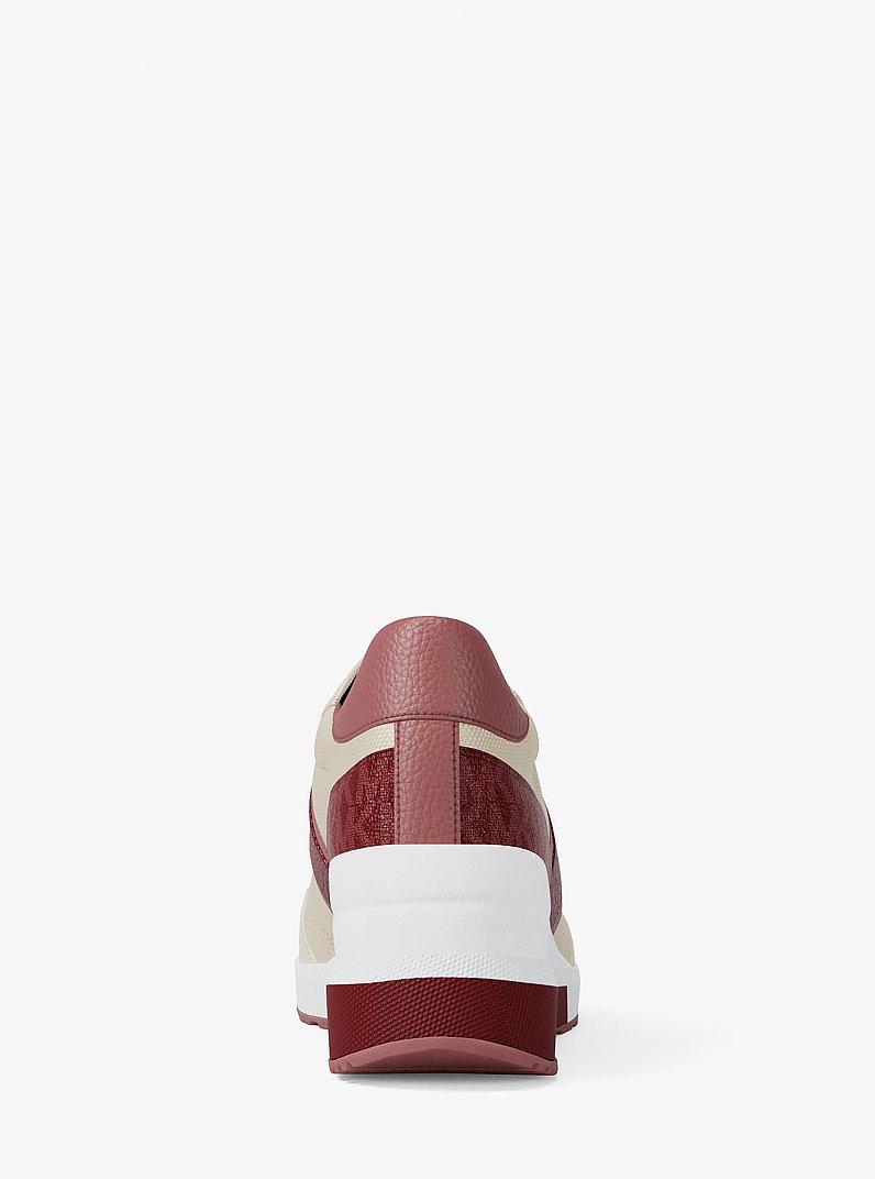 Sneaker Mabel in materiale misto in ROSSO INTENSO | Michael Kors