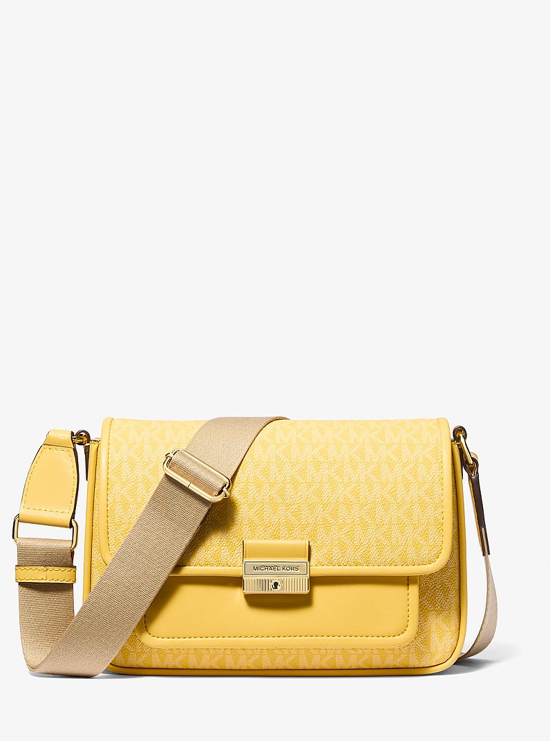 Bradshaw Medium Signature Logo Messenger Bag in DAISY YELLOW | Michael Kors