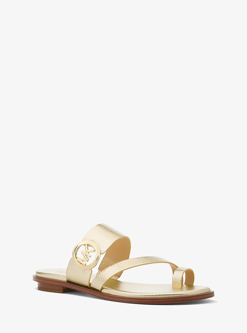 Sandale Vera m&eacute;tallis&eacute;e in OR P&Acirc;LE | Michael Kors