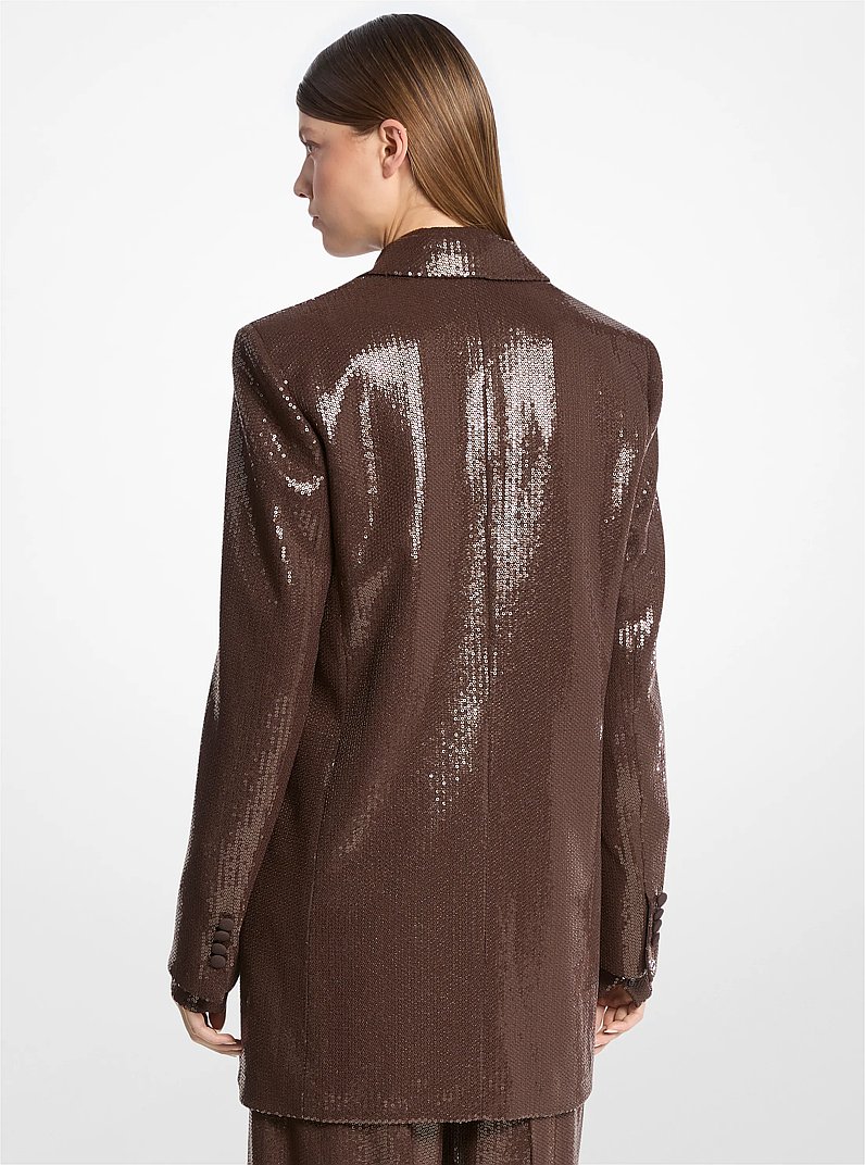 Sequined Boyfriend Blazer