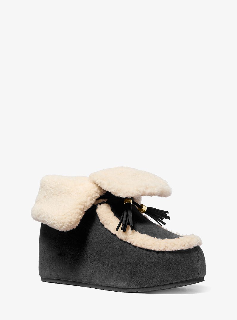 Effie Suede Boot in BLACK | Michael Kors