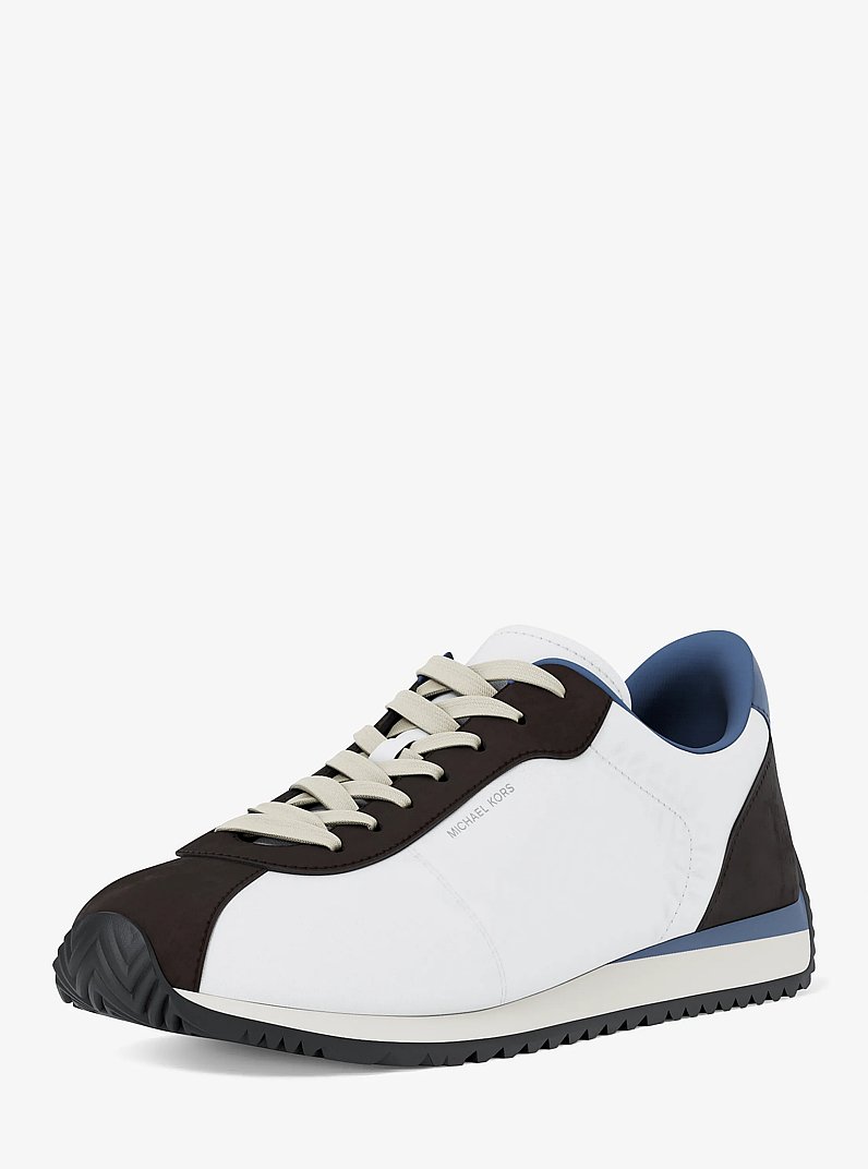 Rhodes Mixed-Media Trainer in FRCH BLU MLT | Michael Kors