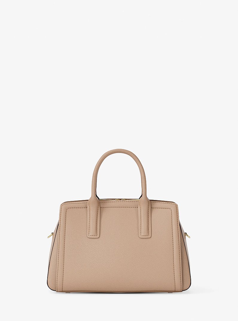 Laila Small Pebbled Leather Satchel