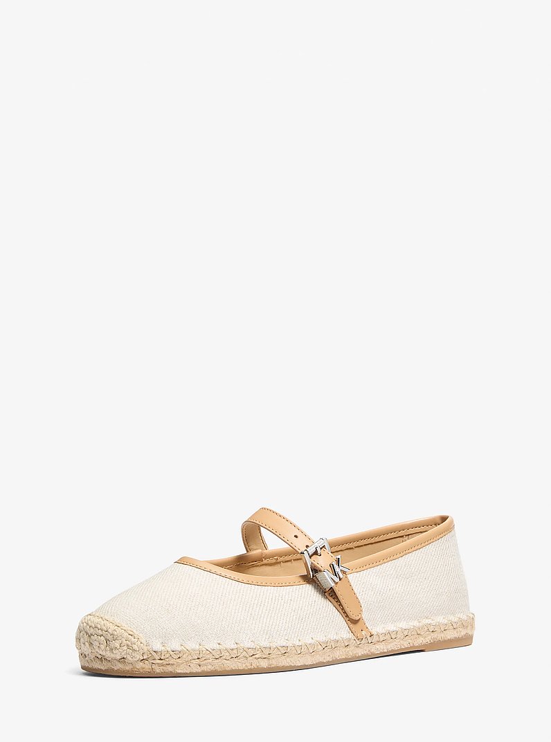 Lynn Canvas Ballet Espadrille in PALE HEMP | Michael Kors