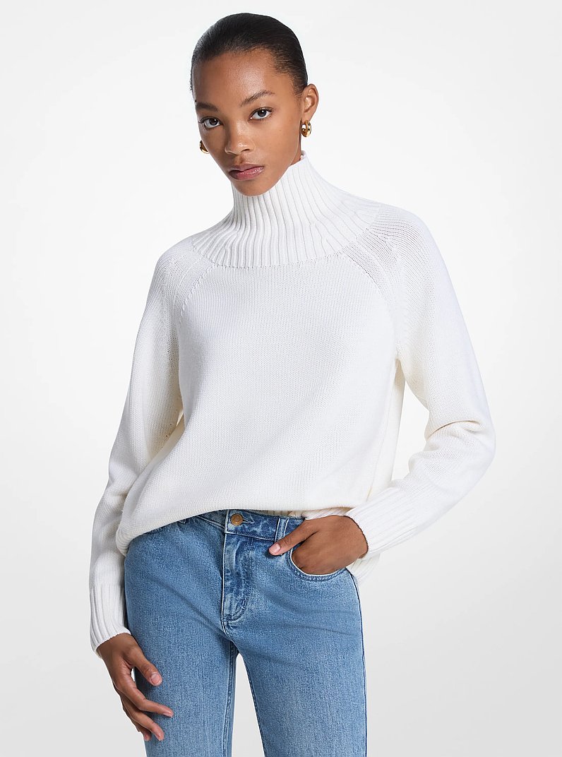 Pullover dolcevita in lana in &Eacute;CRU | Michael Kors