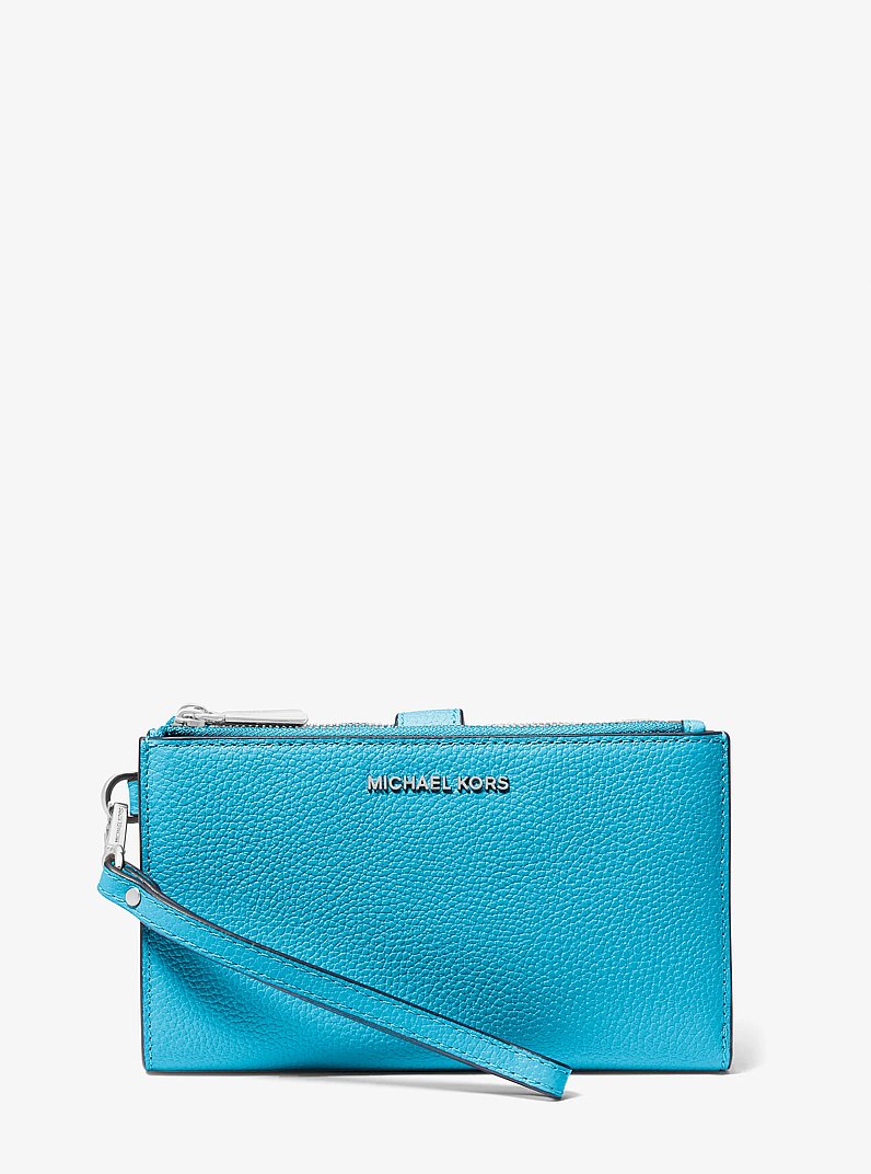 Adele Leather Smartphone Wallet in SANTORINI BLUE | Michael Kors