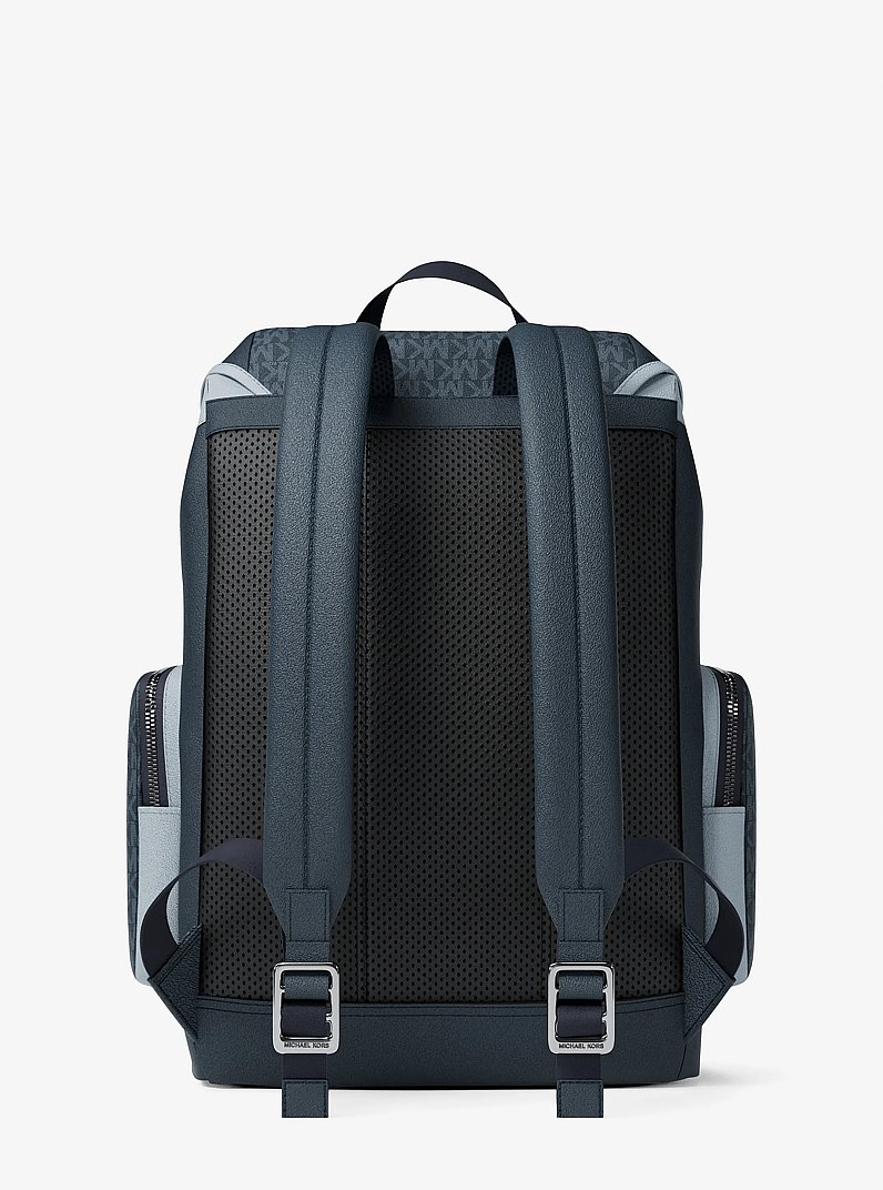 Cooper Medium Signature Logo City Backpack in ADMIRL MULTI | Michael Kors