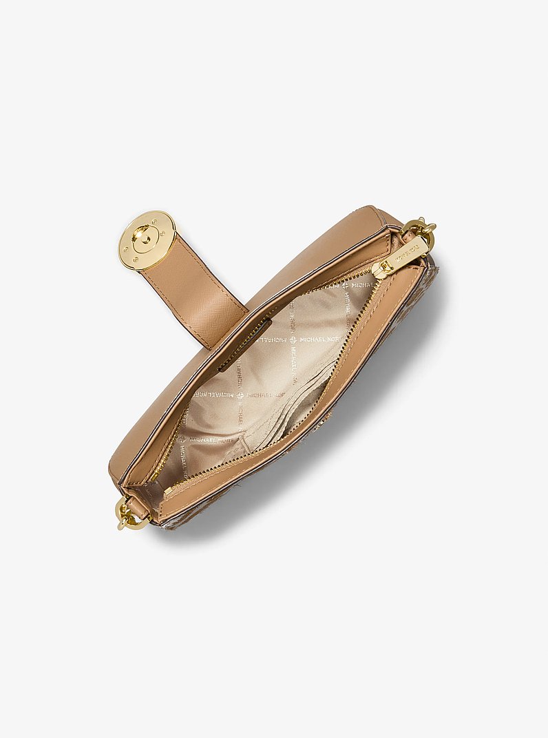 Petit sac &agrave; &eacute;paule Carmen en poils de veau &agrave; imprim&eacute; animalier