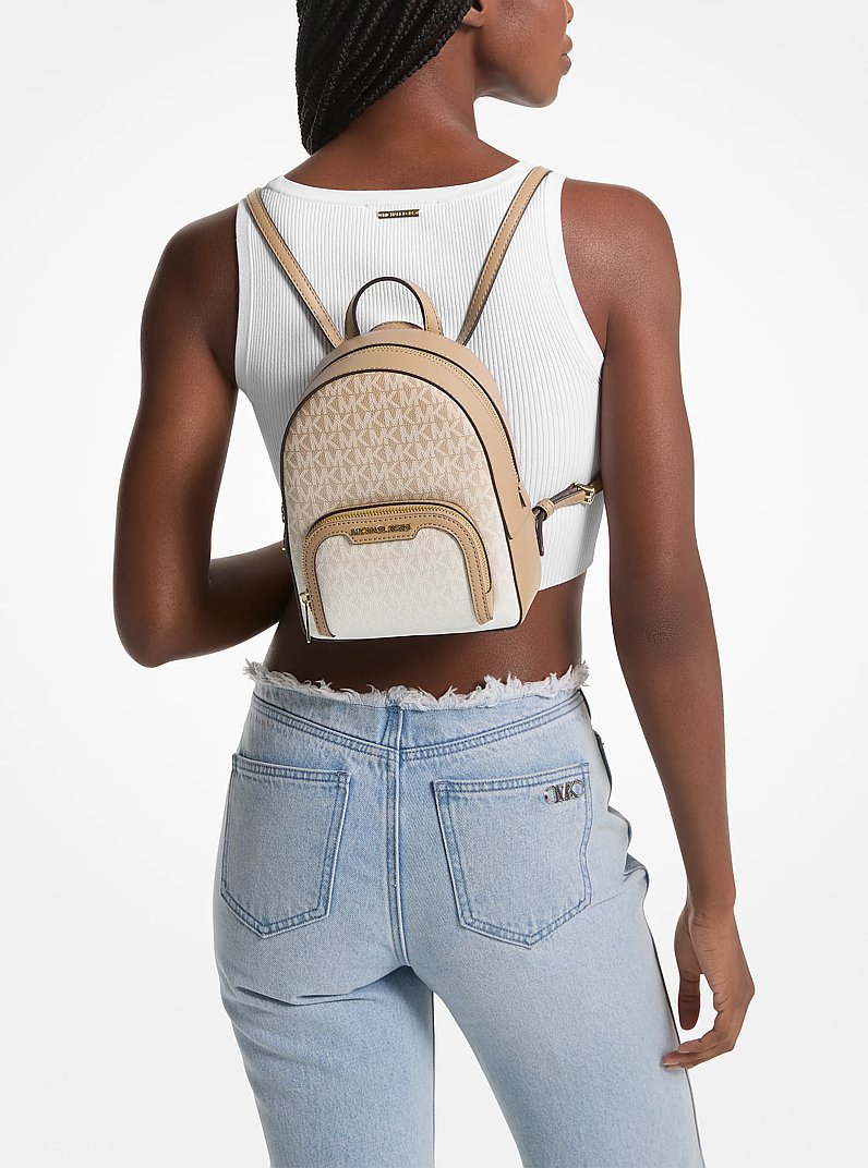 Jaycee Extra-Small Ombr&eacute; Logo Convertible Backpack in CAMEL | Michael Kors