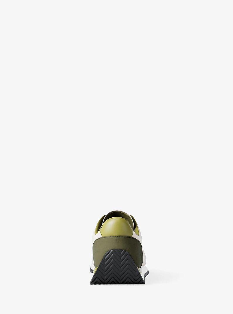 Rhodes Mixed-Media Sneaker in IVY MULTI | Michael Kors