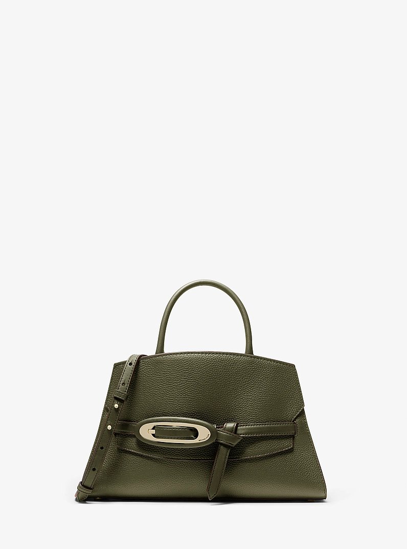 Bolso satchel Cornelia mediano de piel granulada in HIEDRA | Michael Kors