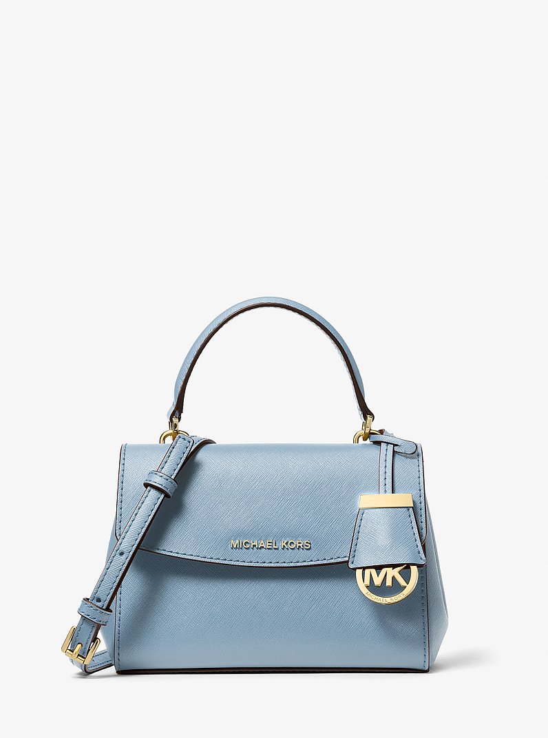 Ava Extra-Small Saffiano Leather Crossbody in CHAMBRAY | Michael Kors