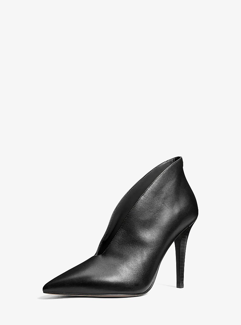 Tonya Leather Pump in BLACK | Michael Kors