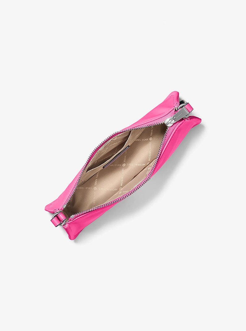 Zadie Small Nylon Crossbody Bag in RASPBERRY | Michael Kors