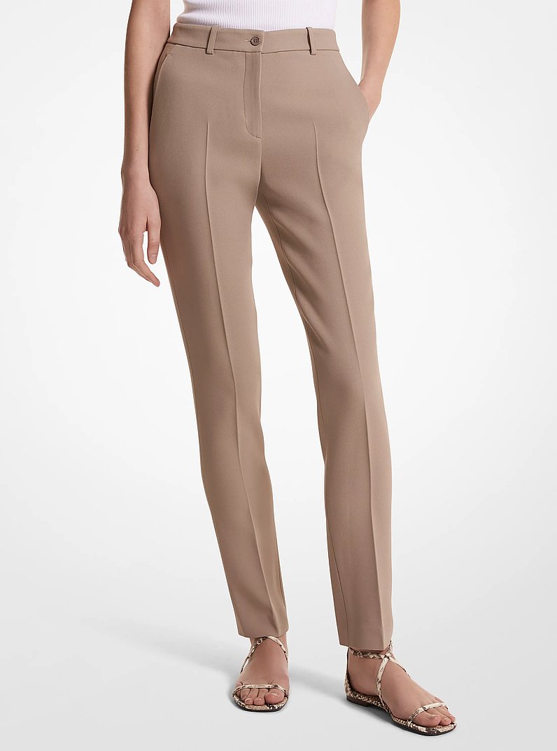 Pantalone Samantha in doppio cr&ecirc;pe sabl&eacute; in TALPA | Michael Kors