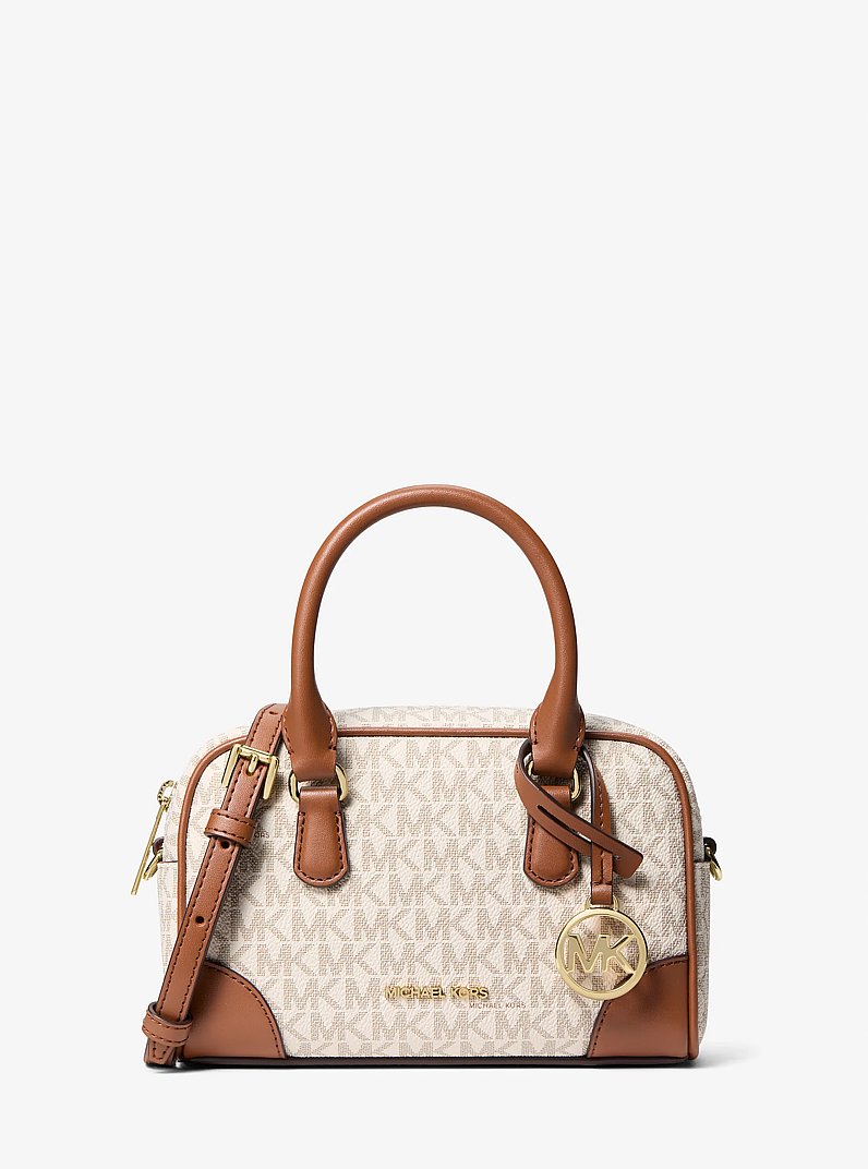 Thompson Extra-Small Signature Logo Convertible Satchel in VANILLA