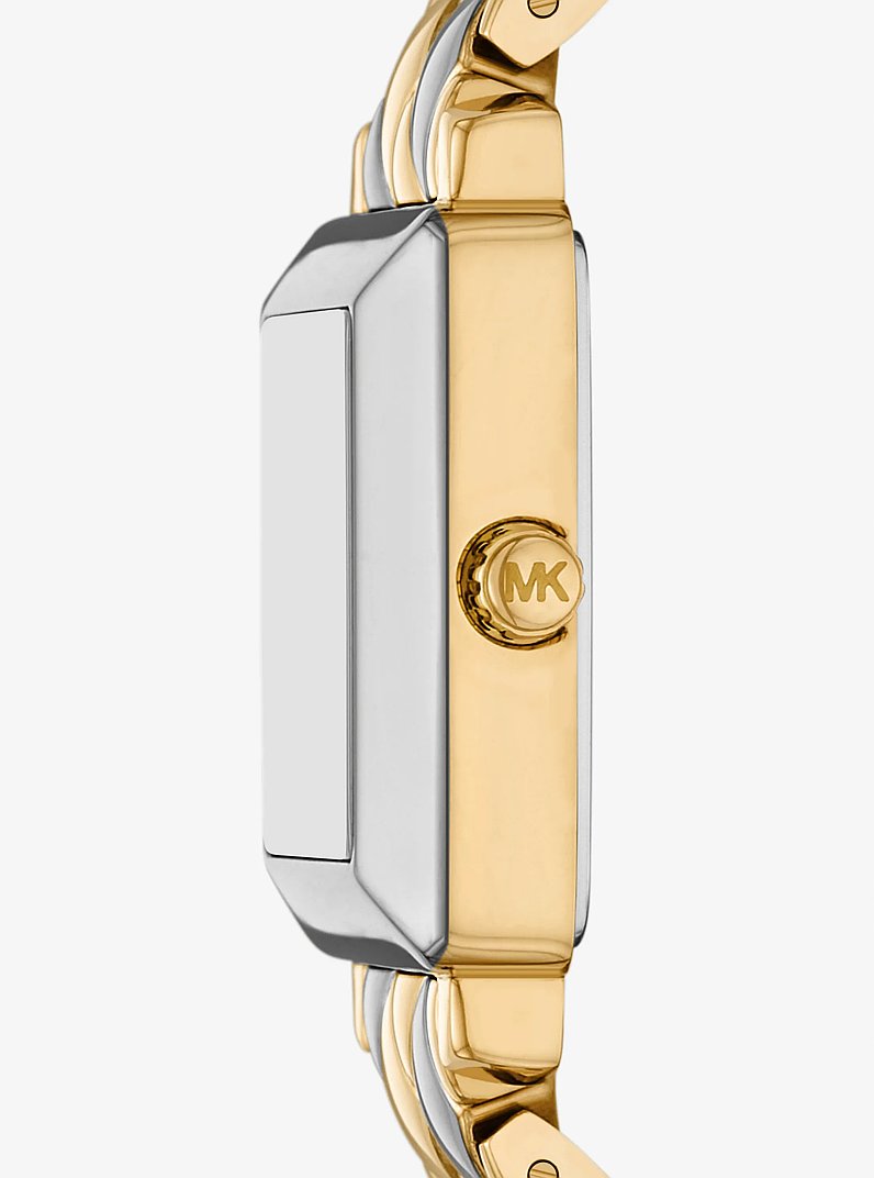 Petite Gwynn Pav&eacute; Two-Tone Watch in TWO TONE | Michael Kors