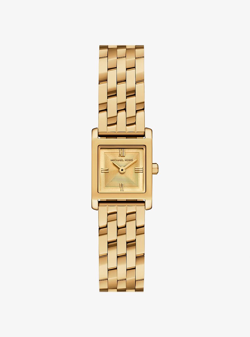 Micro Georgie Gold-Tone Watch in GOLD | Michael Kors