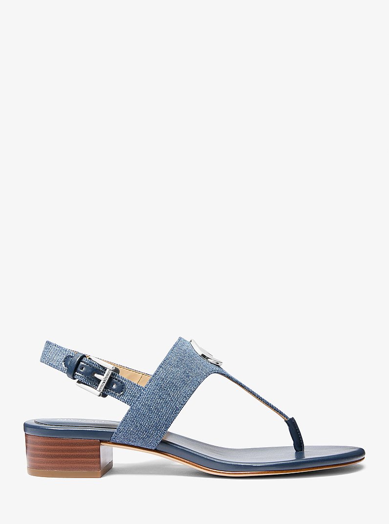 Hannah Denim Thong Sandal in DK VT BLUWSH | Michael Kors