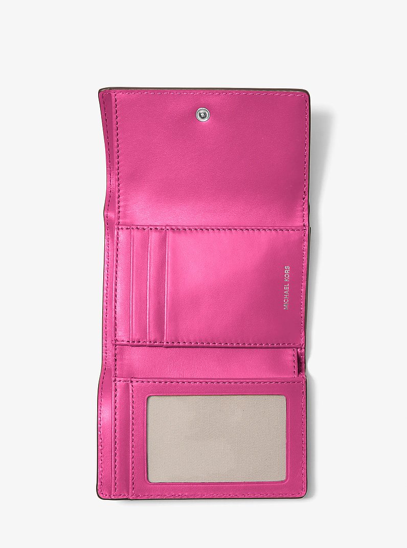 Bryant Medium Pebbled Leather Wallet in WILD BERRY | Michael Kors