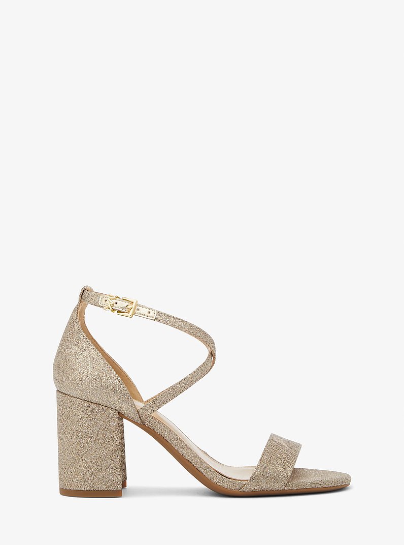 Sophie Flex Glitter Chain-Mesh Sandal in CHAMPAGNE | Michael Kors