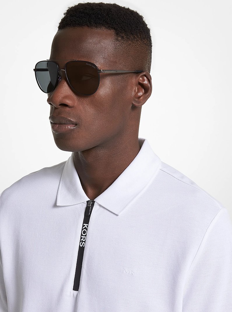 Saxon Sunglasses in BLACK | Michael Kors