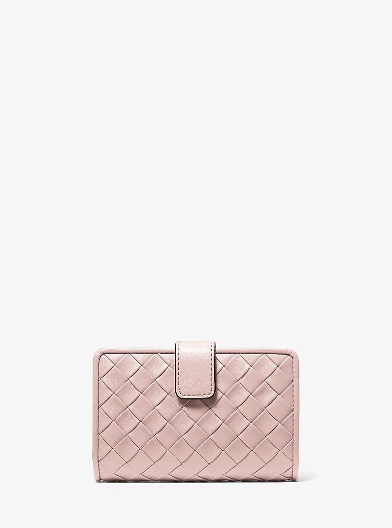 Jet Set Medium Woven Wallet in POWDER BLUSH | Michael Kors