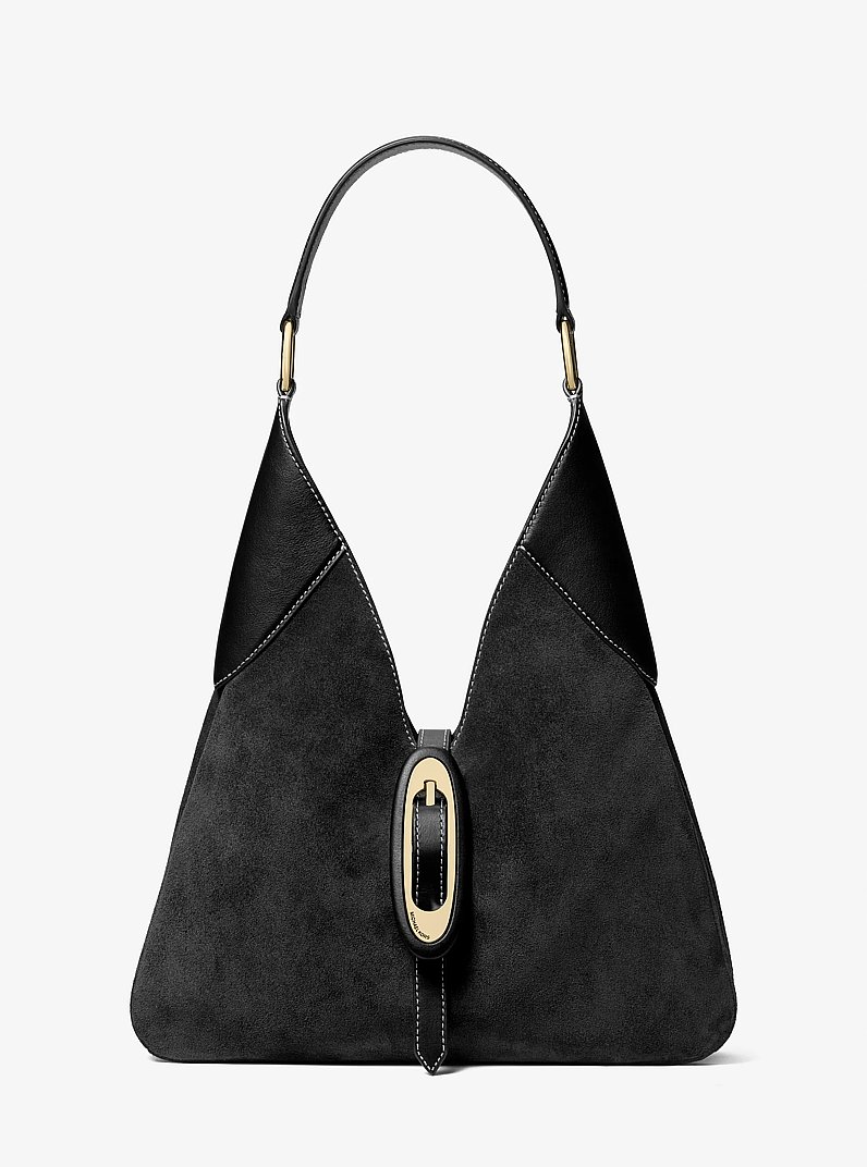 Cornelia Medium Suede Hobo Shoulder Bag