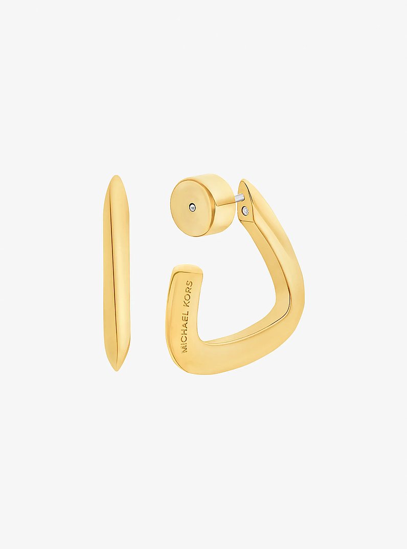 Anneaux d&rsquo;oreilles carr&eacute;s in OR | Michael Kors