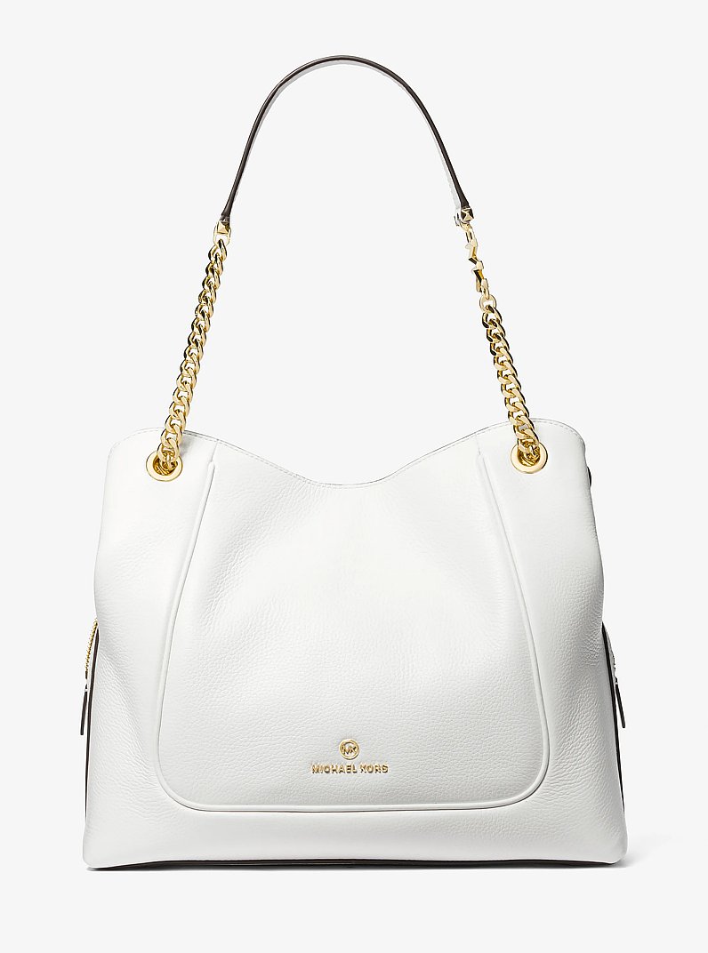 Piper Large Pebbled Leather Shoulder Bag