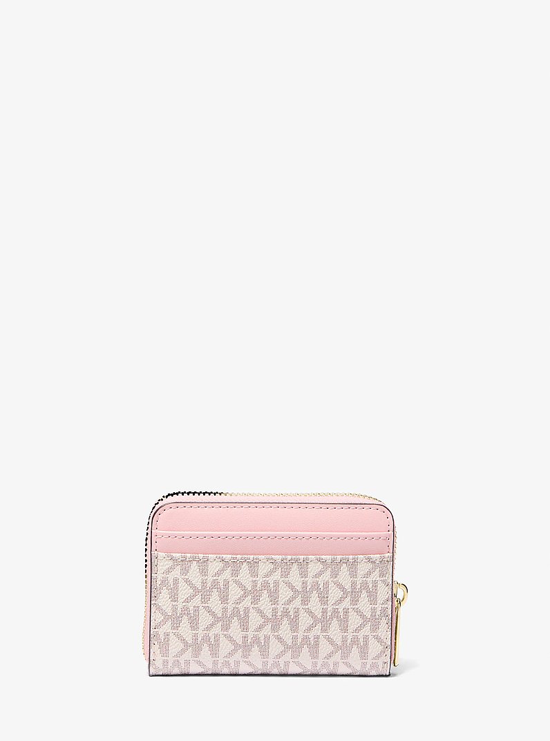 Jet Set Travel Medium Logo Zip-Around Card Case in PWD BLSH MLT | Michael Kors