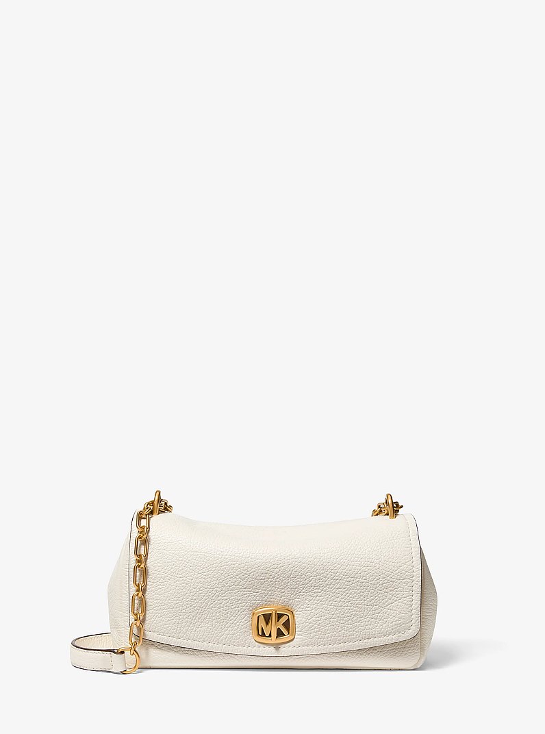 Bolso de hombro transformable Bryant peque&ntilde;o de piel texturizada in BEIGE P&Aacute;LIDO | Michael Kors