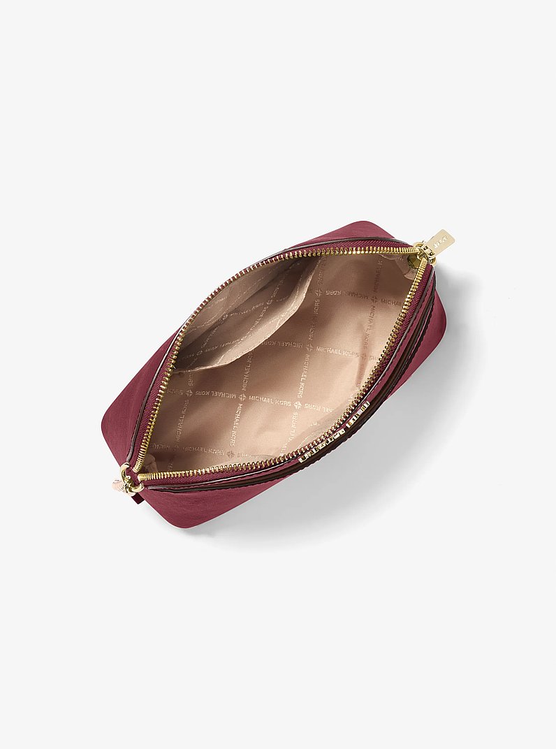 Jet Set Travel Medium Dome Crossbody Bag in OXBLOOD | Michael Kors