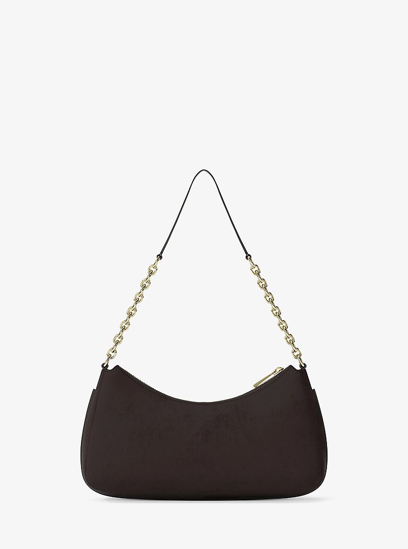 Nolita Medium Nubuck Chain Pochette in CHOCOLATE | Michael Kors