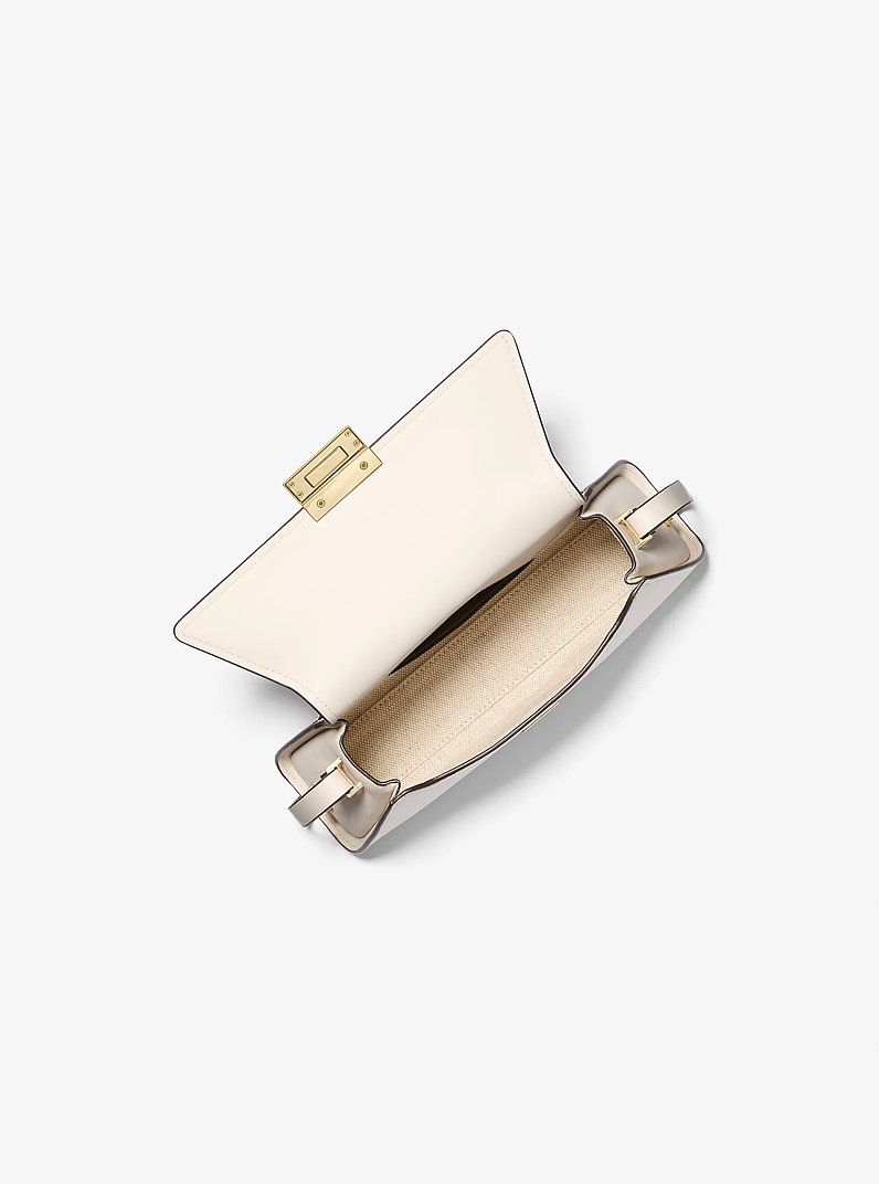 Sac &agrave; &eacute;paule Ludlow en cuir de taille moyenne