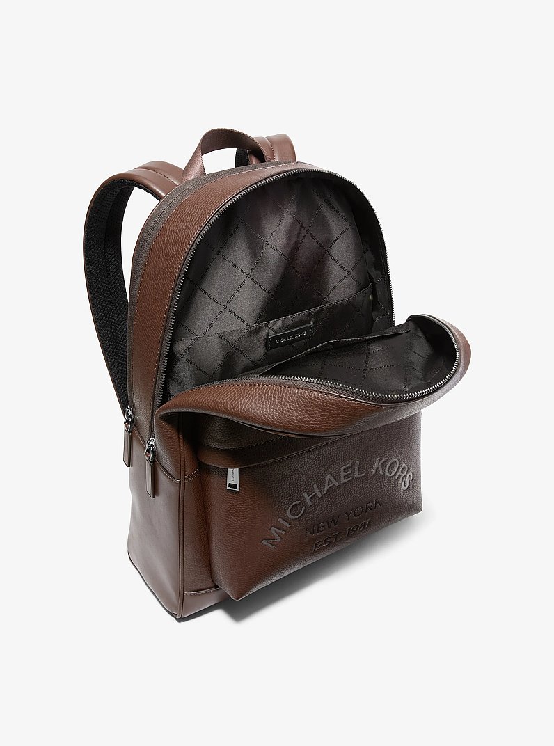 Sac &agrave; dos Pacey en cuir grain&eacute; in NOIX DE MUSCADE | Michael Kors