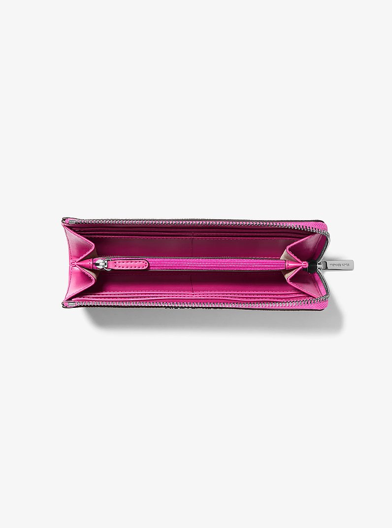 Jet Set Travel Large Signature Logo Quarter-Zip Wallet in