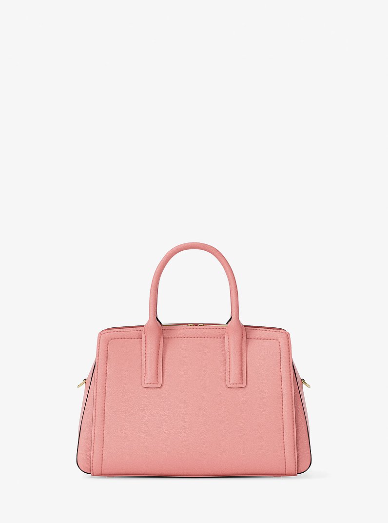 Laila Small Pebbled Leather Satchel in PRIMROSE | Michael Kors