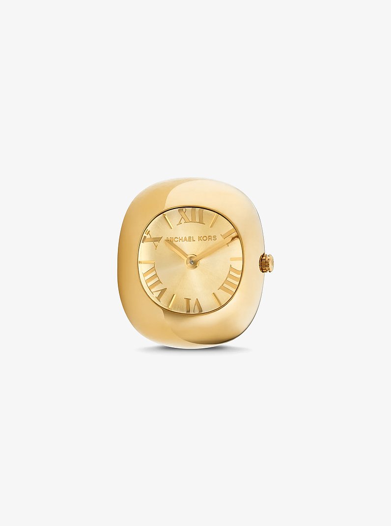 Rylee Gold-Tone Ring Watch in GOLD | Michael Kors