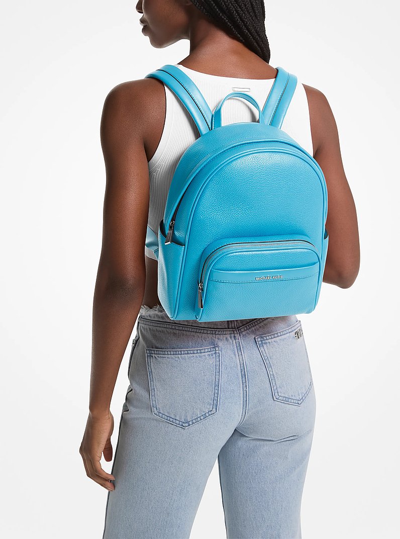 Mochila Bex mediana de piel granulada in AZUL SANTORINI | Michael Kors