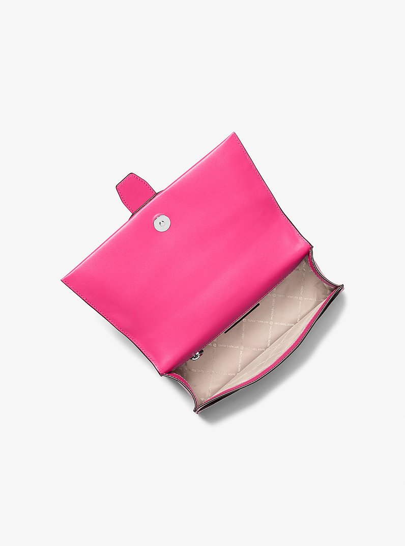 Greenwich Medium Saffiano Leather Satchel in DRAGONFRUIT | Michael Kors