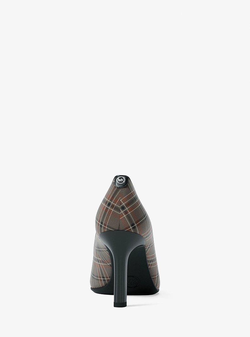 Willa Plaid Print Pump in MUSHROOM MLTI | Michael Kors