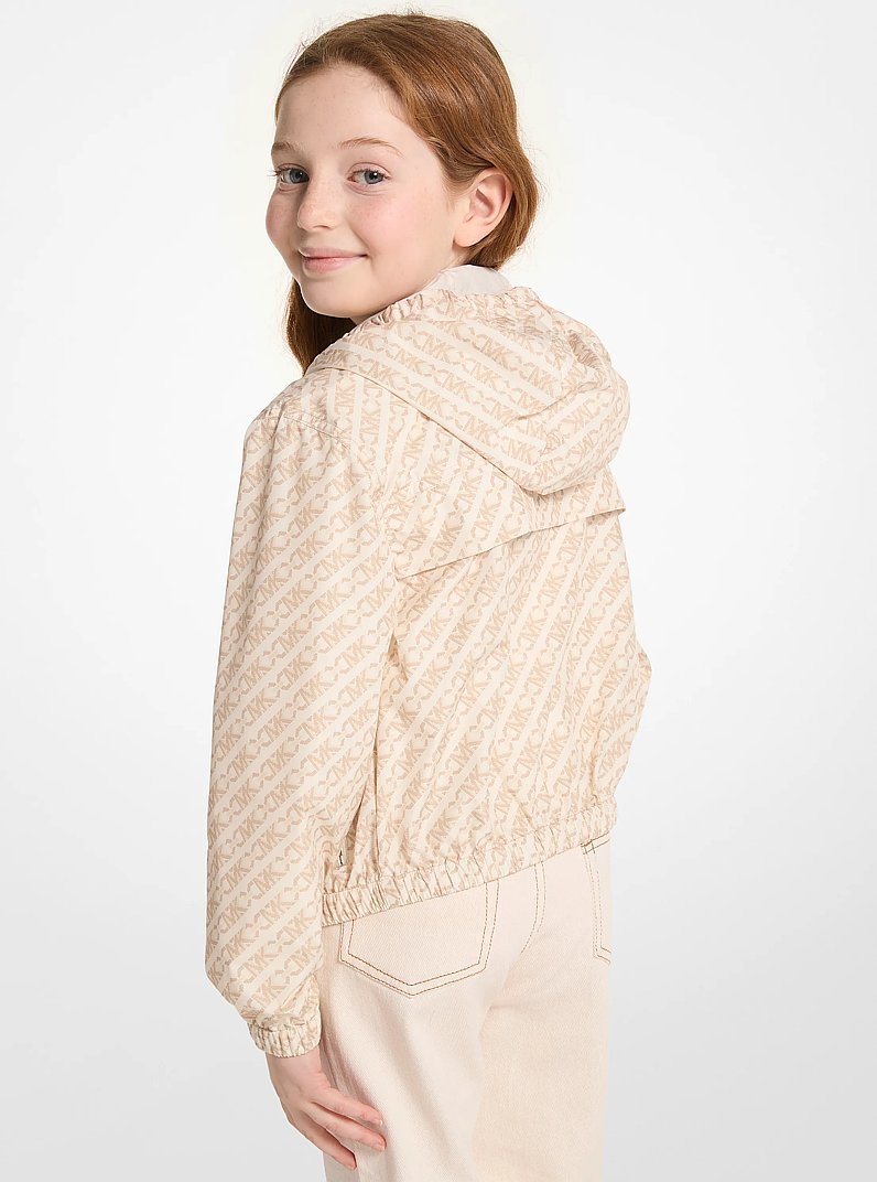 Logo Windbreaker in CREAM | Michael Kors