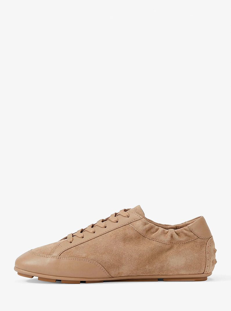 Espadrille Susie en su&egrave;de et en cuir in POIL DE CHAMEAU | Michael Kors