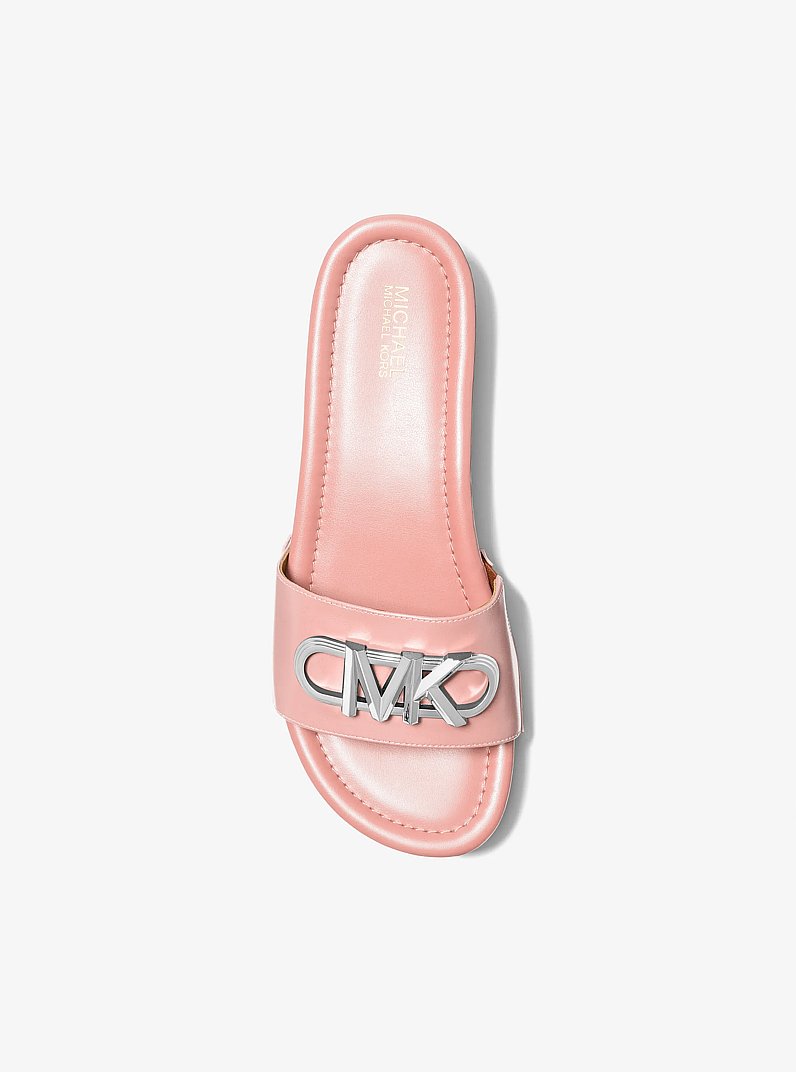 Sandalia Parker de piel con plataforma in ROSA | Michael Kors