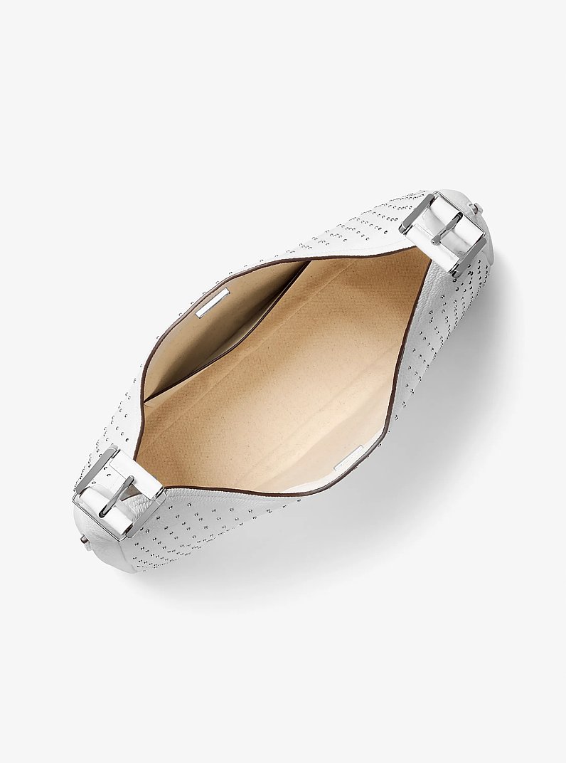 Grand sac &agrave; &eacute;paule boh&egrave;me Nolita en cuir grain&eacute; &agrave; clous