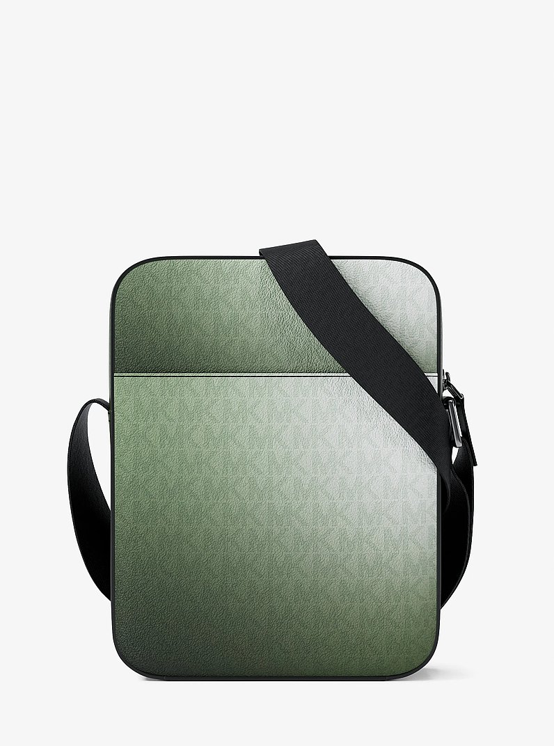 Cooper Small Ombr&eacute; Signature Logo Reporter Bag in MOSS MULTI | Michael Kors